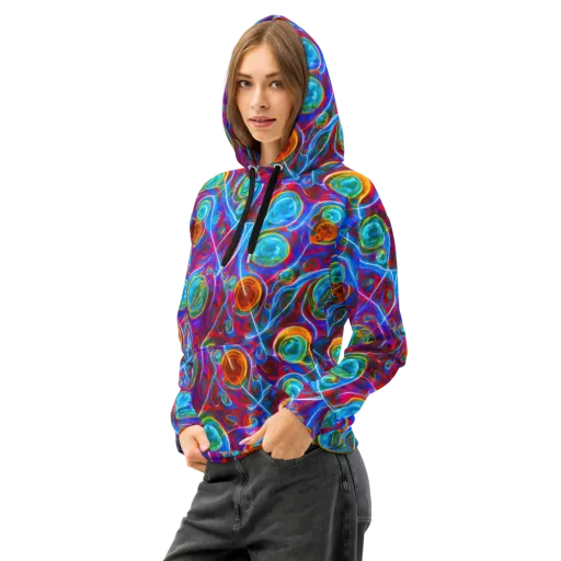 Jewel Nebula on a Cotton Hoodie