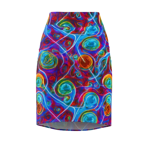 Jewel Nebula on a Pencil Skirt