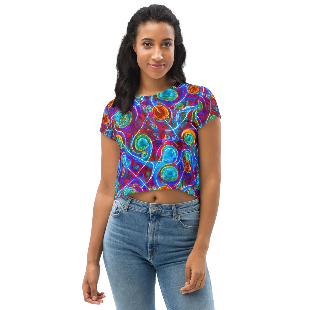 Jewel Nebula on Crop Tee — Front