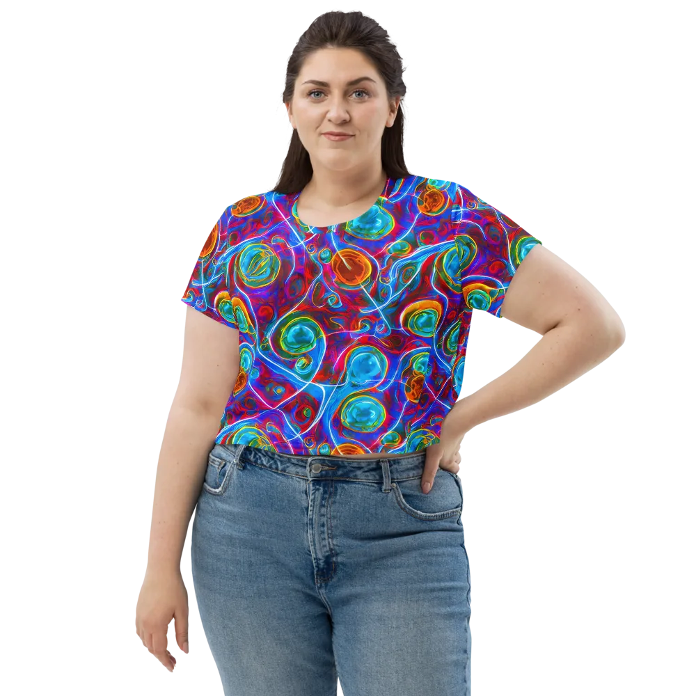 Jewel Nebula on Crop Tee — Front