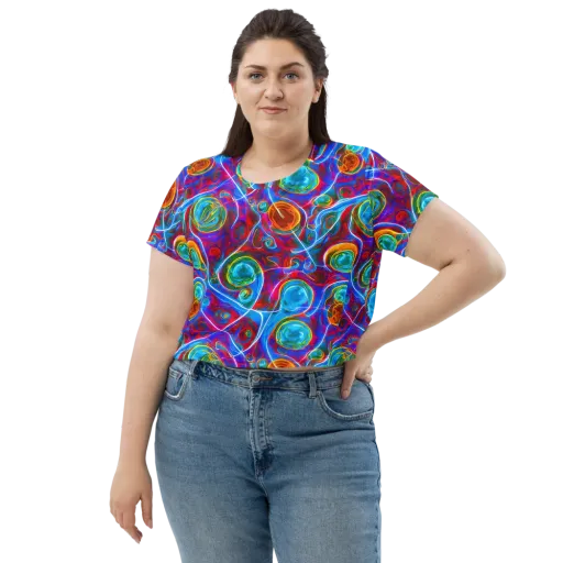 Jewel Nebula on a Crop Tee