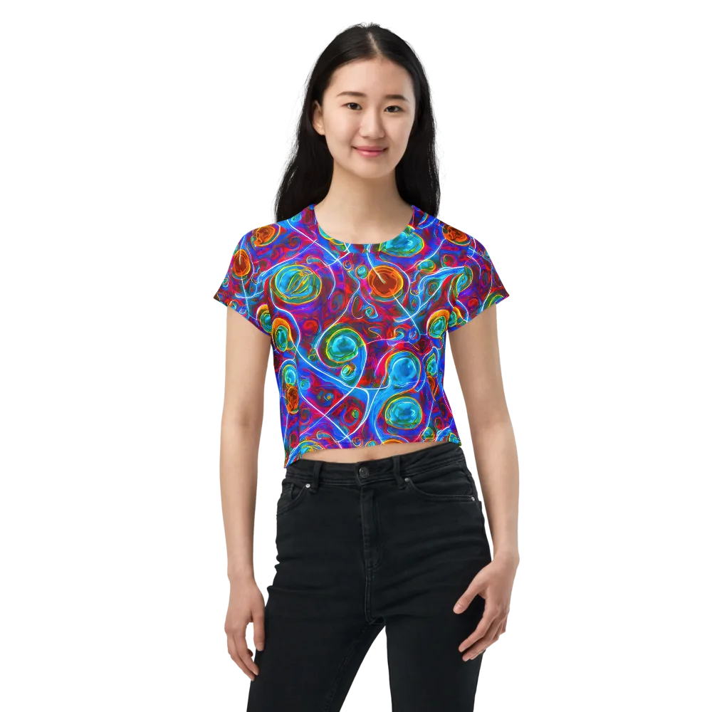 Jewel Nebula on Crop Tee — Front