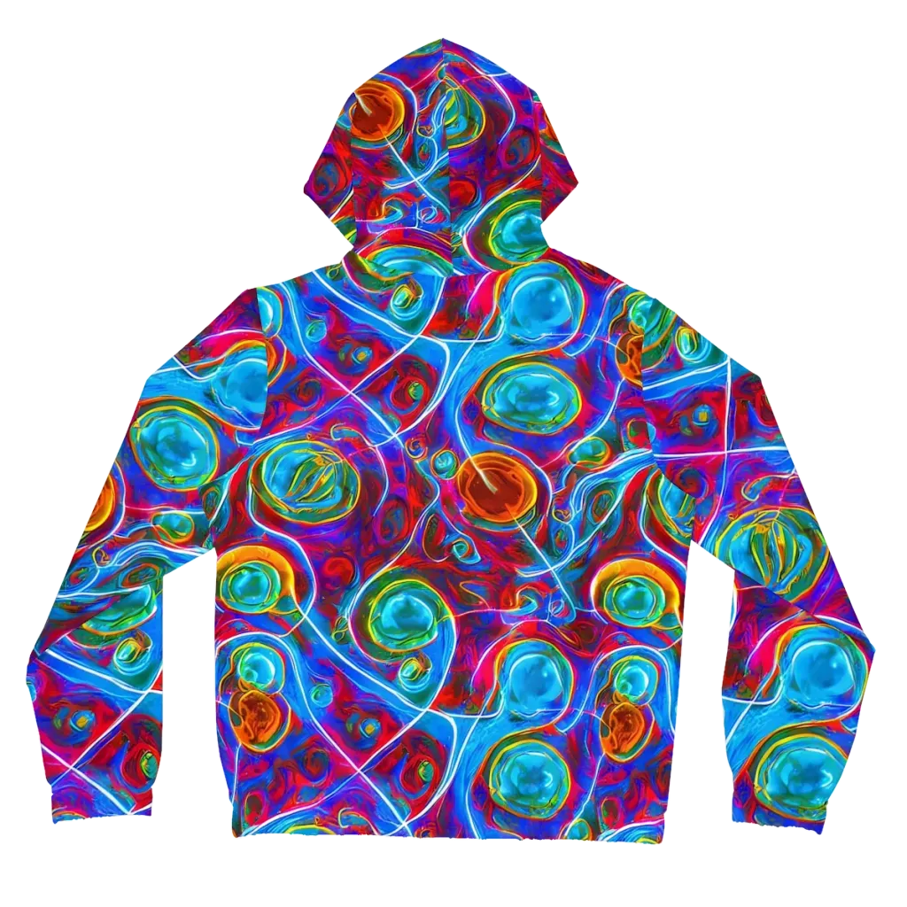 Jewel Nebula on Women's Full-Zip Hoodie — Back