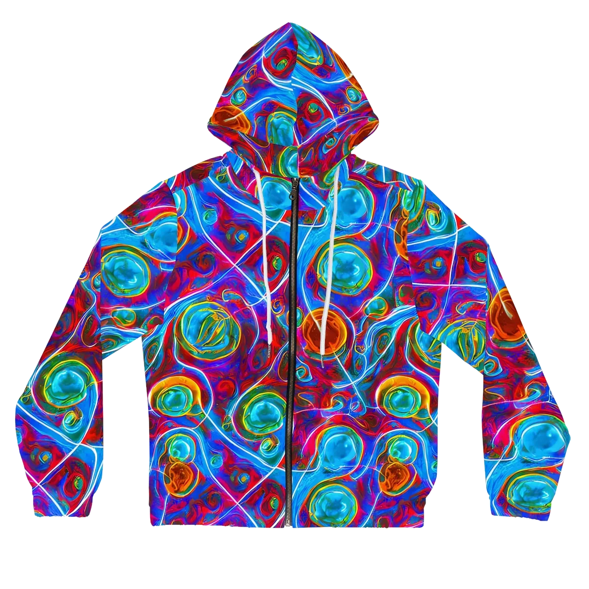 Jewel Nebula on Women's Full-Zip Hoodie — Front