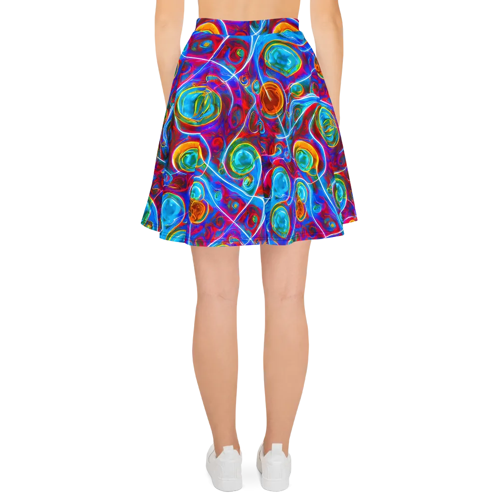 Jewel Nebula on Skater Skirt — Back