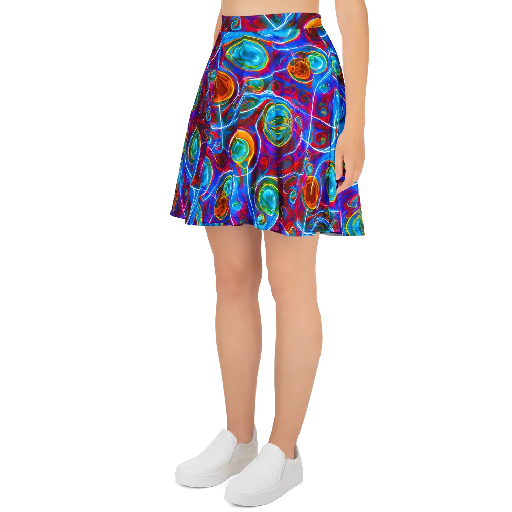 Jewel Nebula on Skater Skirt — Left