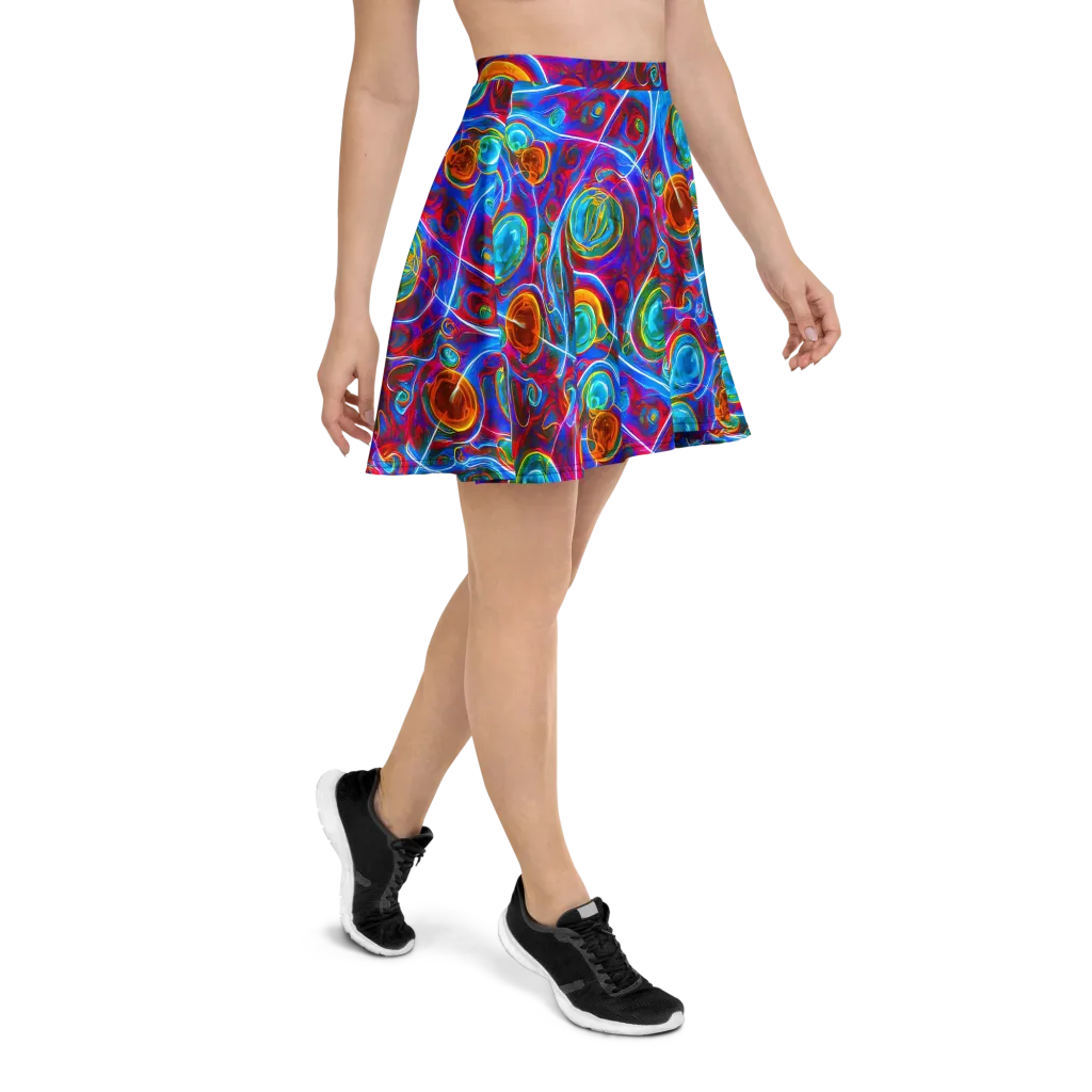 Jewel Nebula on Skater Skirt — Right