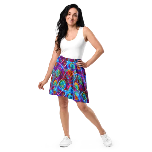 Jewel Nebula on a Skater Skirt