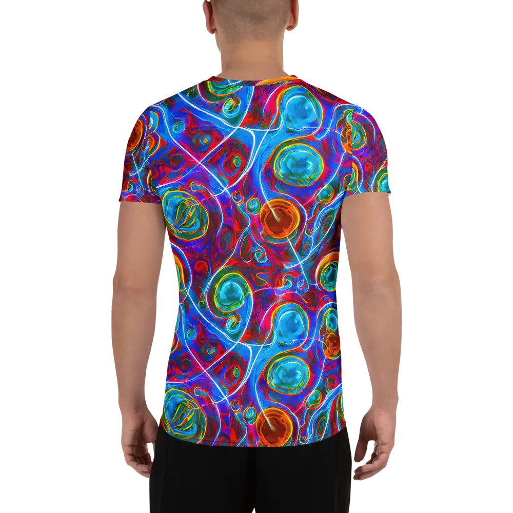 Jewel Nebula on Men's Athletic T-Shirt — Back