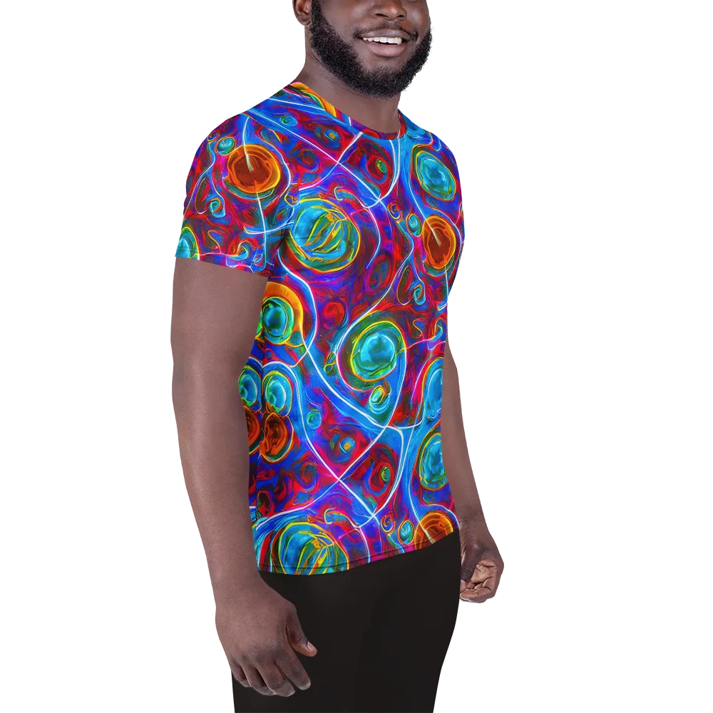 Jewel Nebula on Men's Athletic T-Shirt — Right
