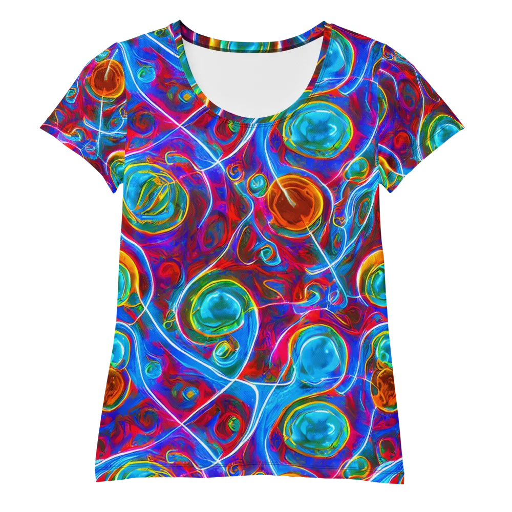 Jewel Nebula on Women's Athletic T-Shirt — Front