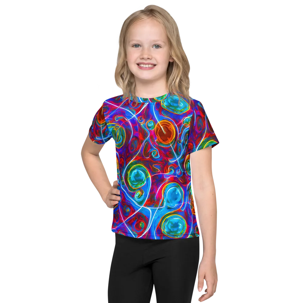 Jewel Nebula on Kids Crew Neck T-Shirt — Front