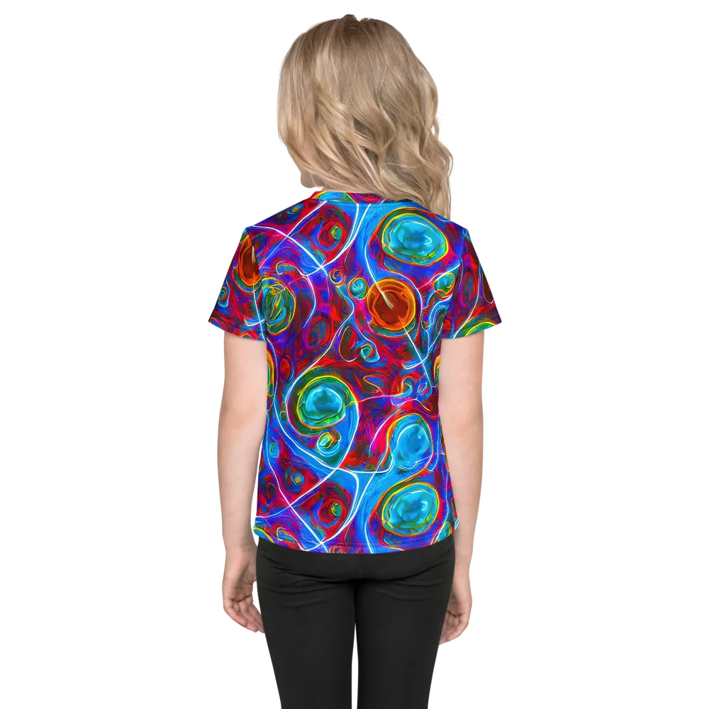 Jewel Nebula on Kids Crew Neck T-Shirt — Back