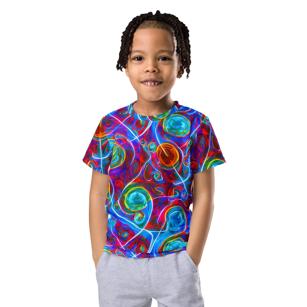 Jewel Nebula on Kids Crew Neck T-Shirt — Front