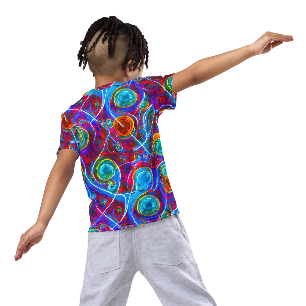 Jewel Nebula on Kids Crew Neck T-Shirt — Back
