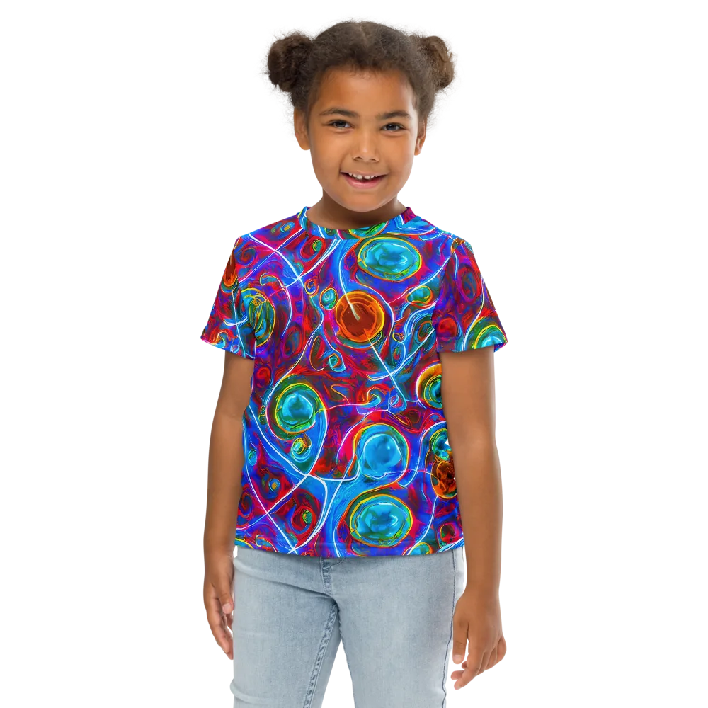 Jewel Nebula on Kids Crew Neck T-Shirt — Front