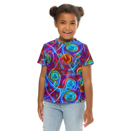 Jewel Nebula on a Kids Crew Neck T-Shirt