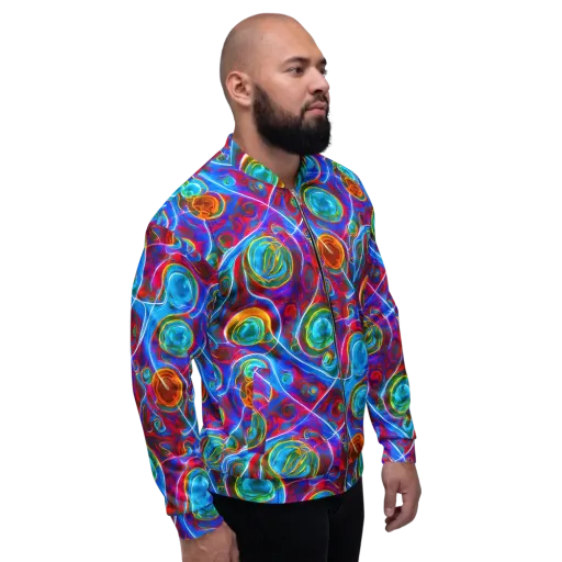 Jewel Nebula on a Bomber Jacket