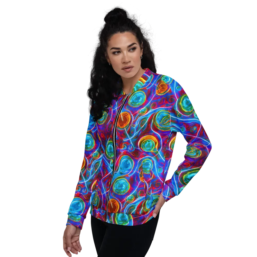 Jewel Nebula on Bomber Jacket — Left