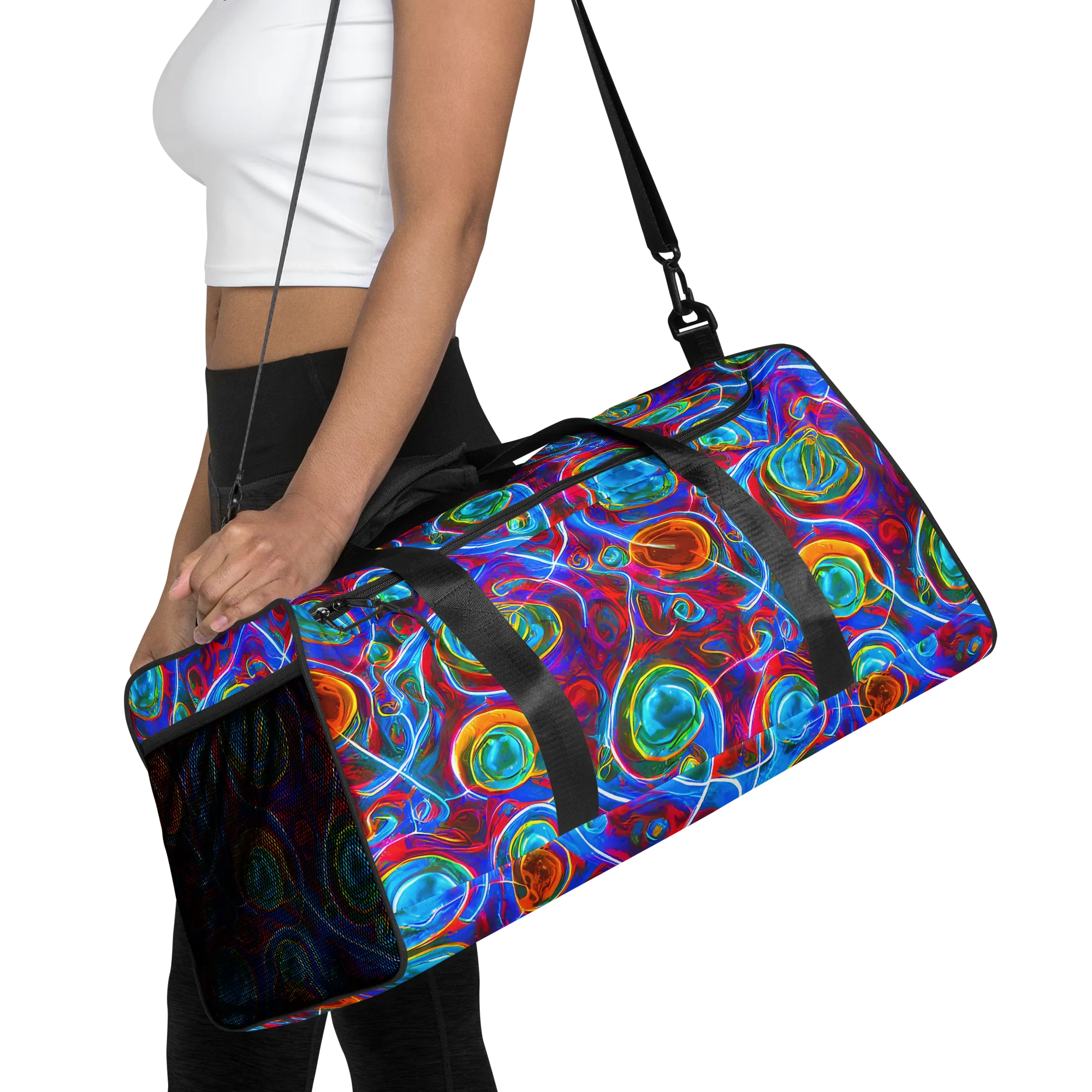 Jewel Nebula on Duffle Bag — Front