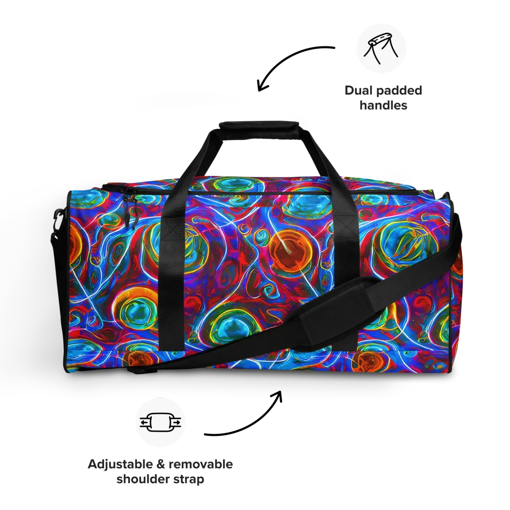 Jewel Nebula on Duffle Bag — Front