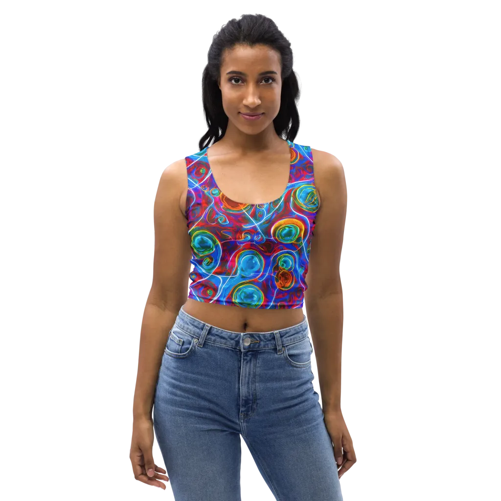 Jewel Nebula on Crop Top — Front