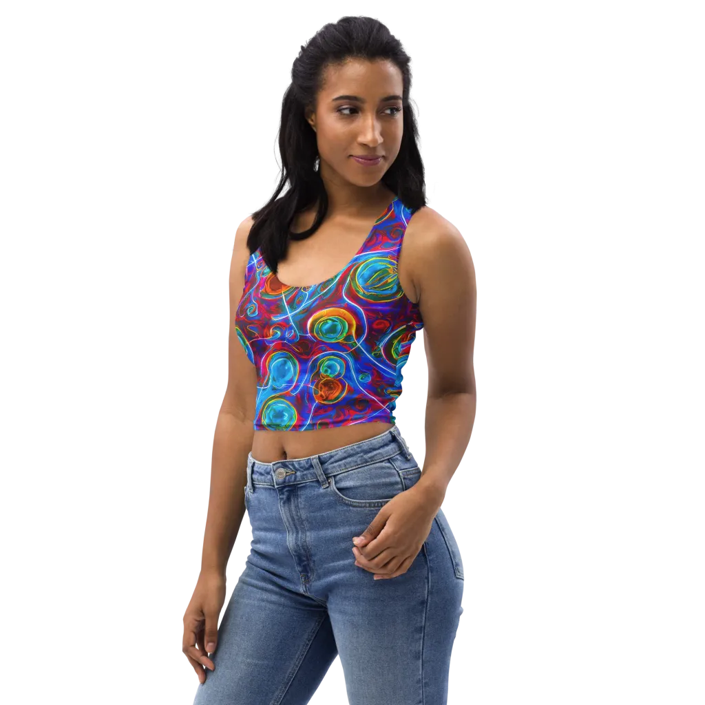 Jewel Nebula on Crop Top — Left Front