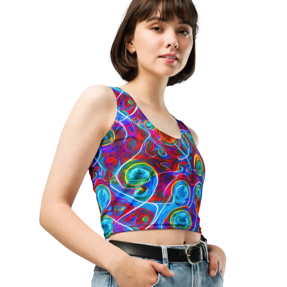 Jewel Nebula on Crop Top — Right Front