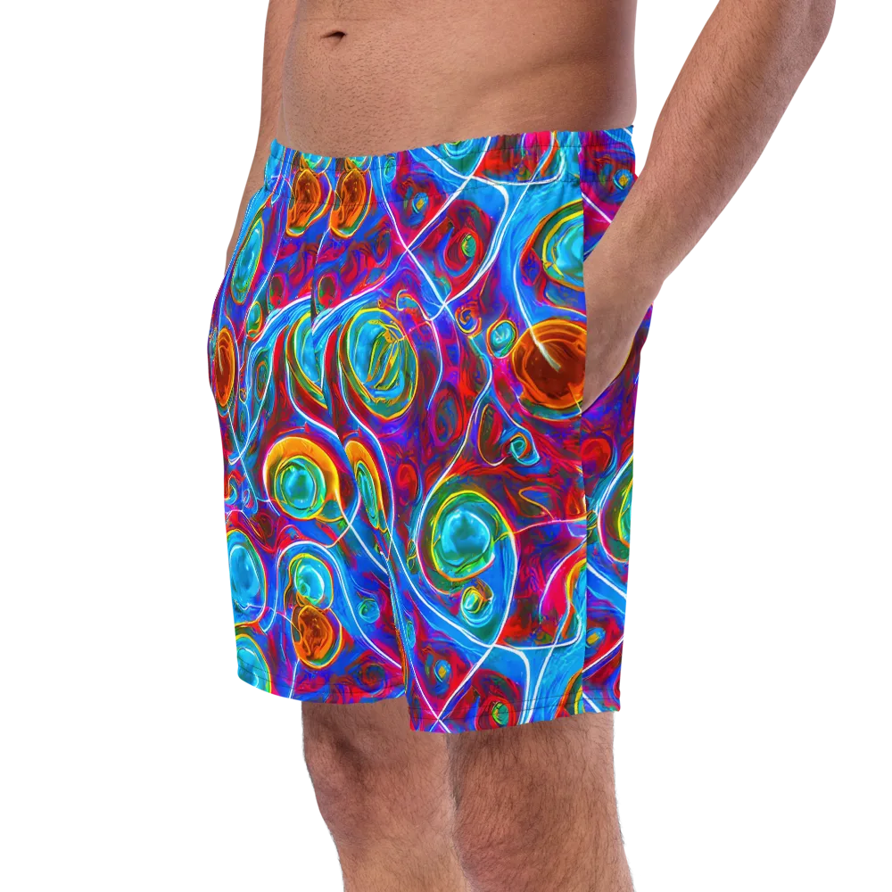 Jewel Nebula on Swim Trunks — Left Front