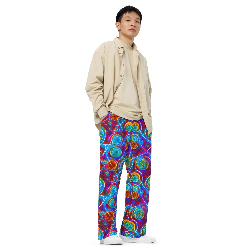 Jewel Nebula on Wide-Leg Pants — Right Front
