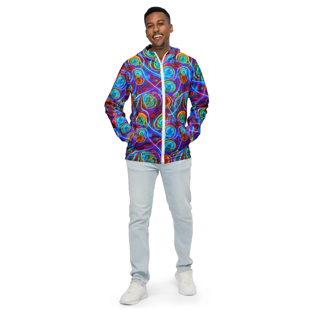 Jewel Nebula on Men's Windbreaker — Front