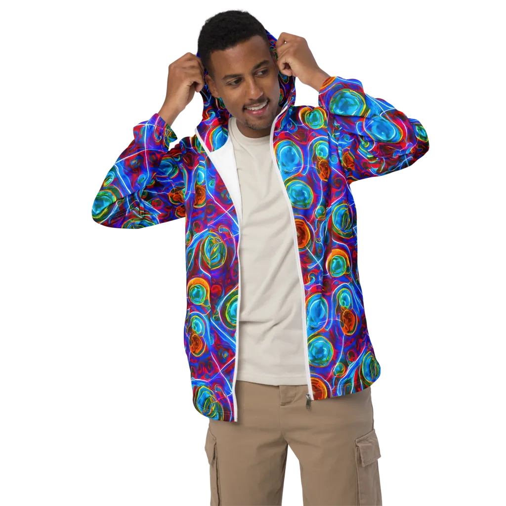 Jewel Nebula on Men's Windbreaker — Front