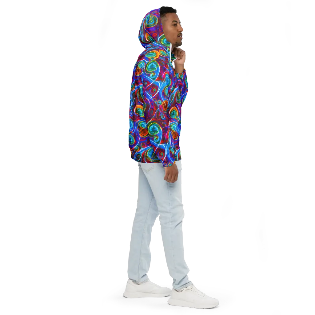 Jewel Nebula on Men's Windbreaker — Right