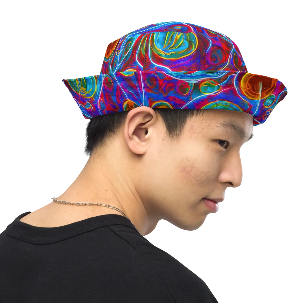 Jewel Nebula on Reversible Bucket Hat — Right Outside