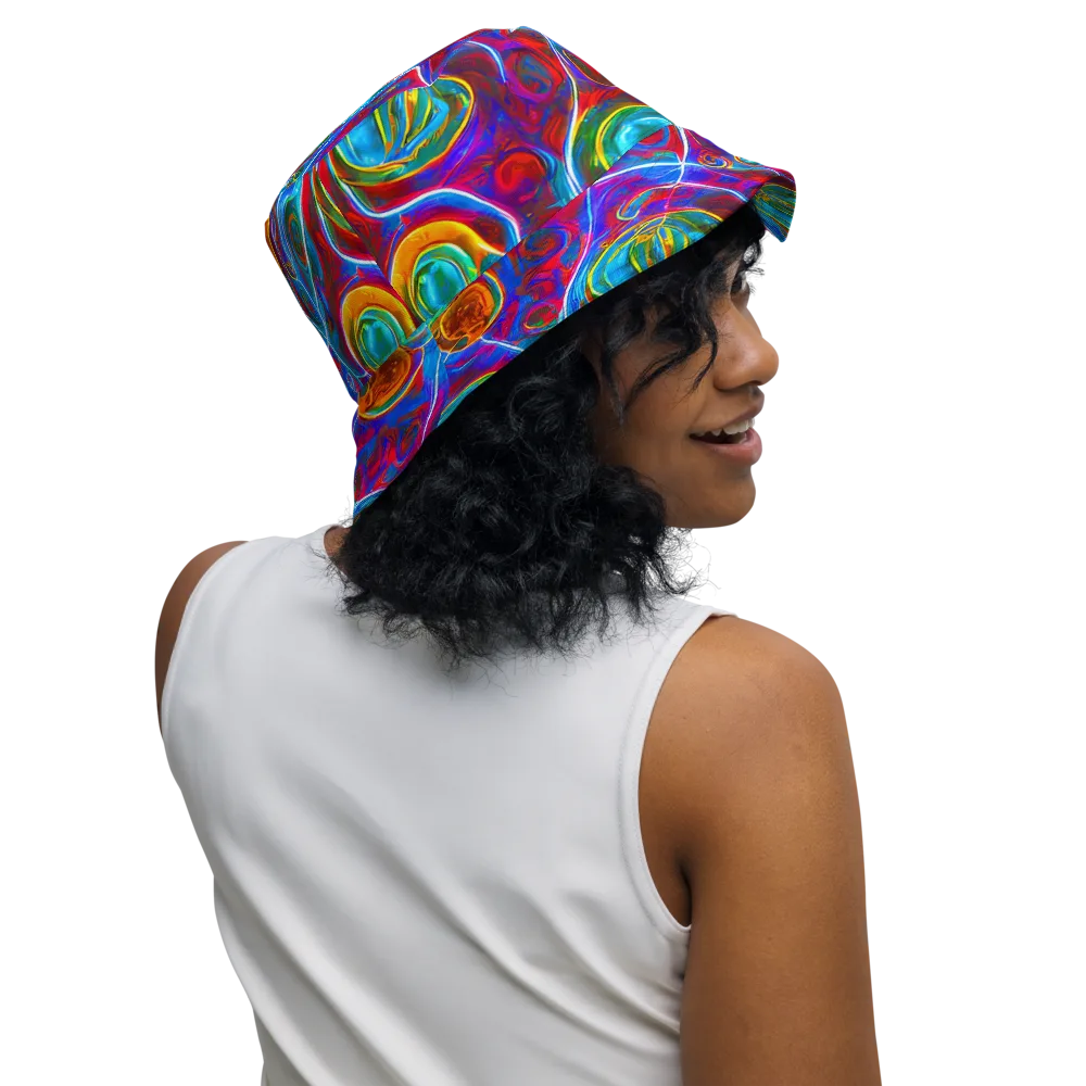 Jewel Nebula on Reversible Bucket Hat — Right Outside