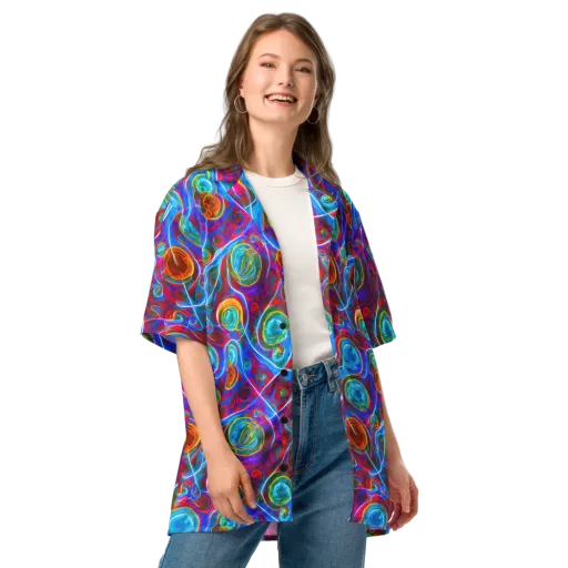 Jewel Nebula on a Button Shirt