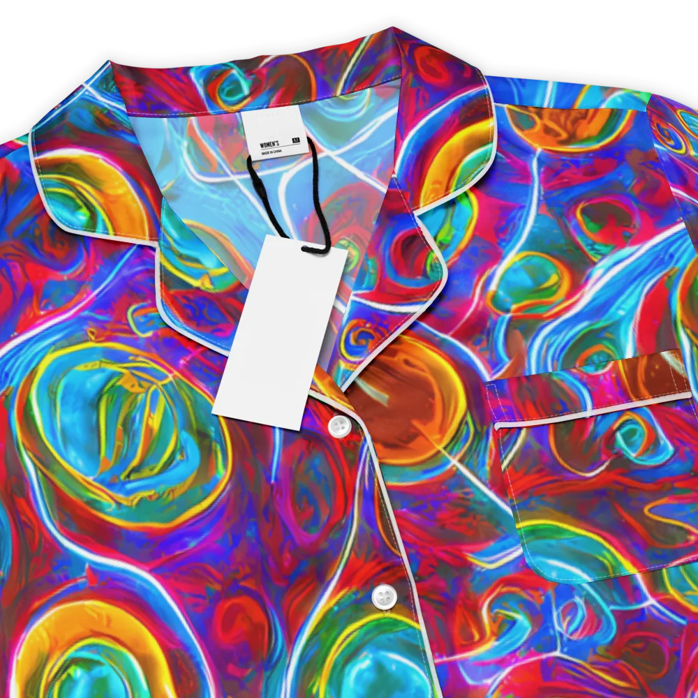 Jewel Nebula on Women's Short Sleeve Pajama Top — Product details