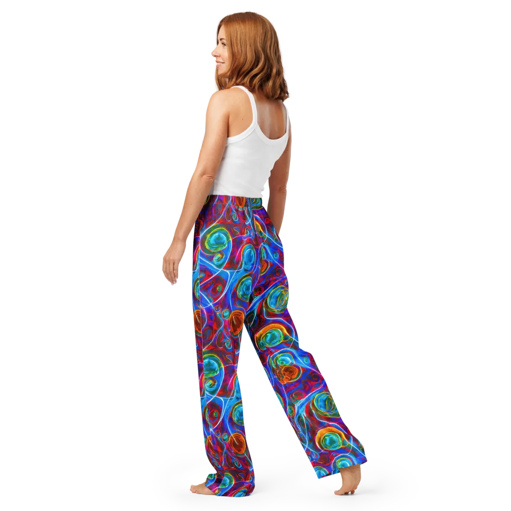 Jewel Nebula on Women's Pajama Pants — Back