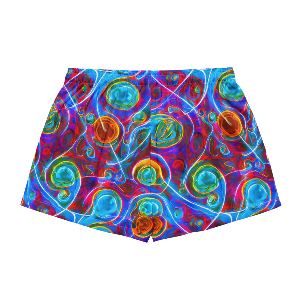Jewel Nebula on Women's Pajama Shorts — Back