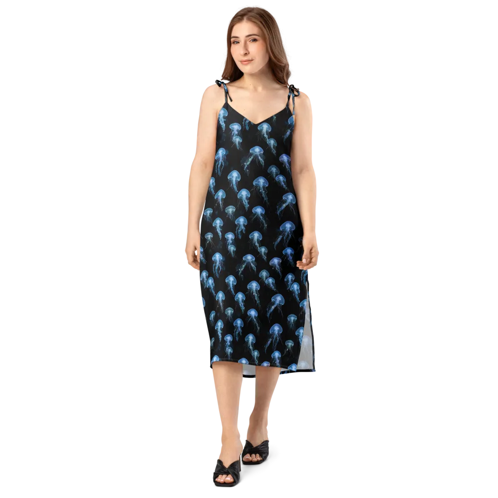 Midnight Drift on Slip Dress — Front