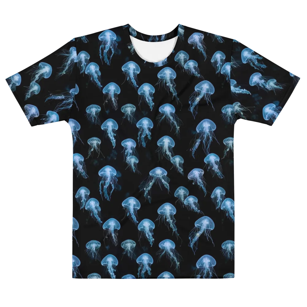 Midnight Drift on Men's Cotton Crew Neck T-Shirt — Front