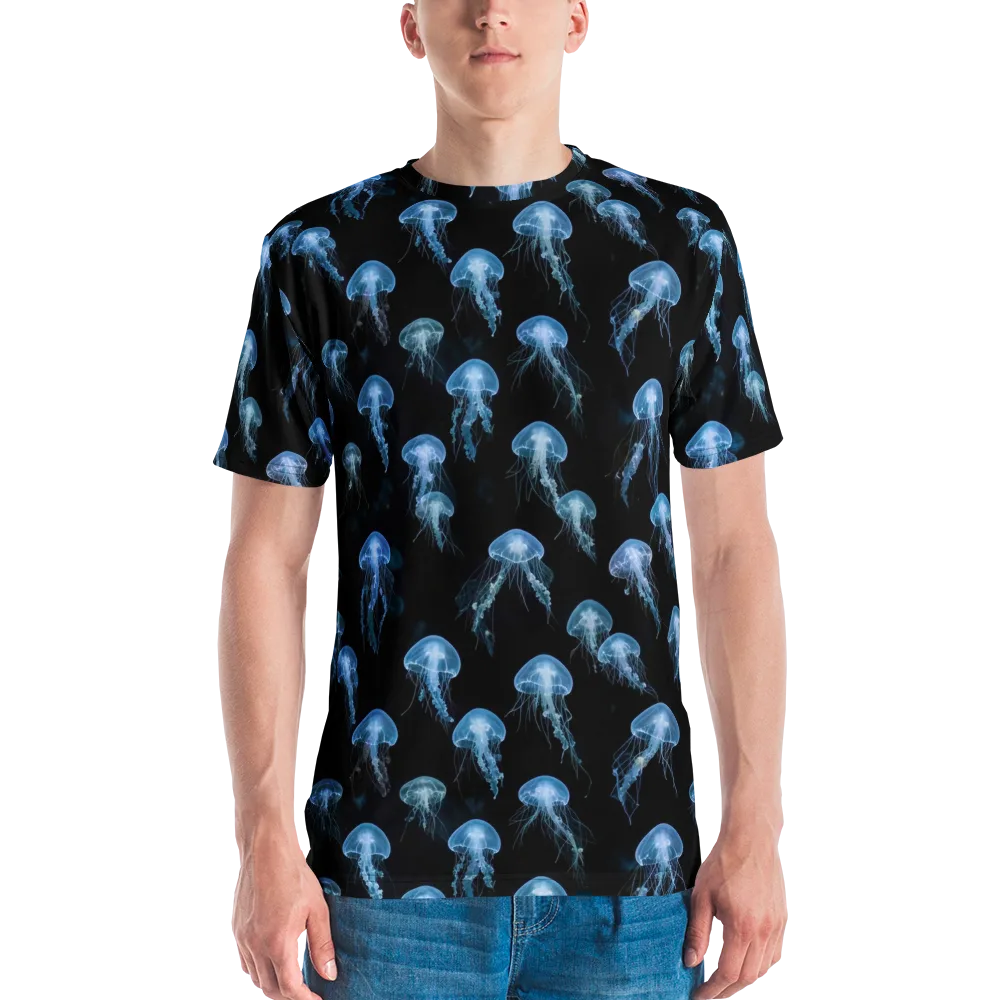 Midnight Drift on Men's Crew Neck T-Shirt — Front