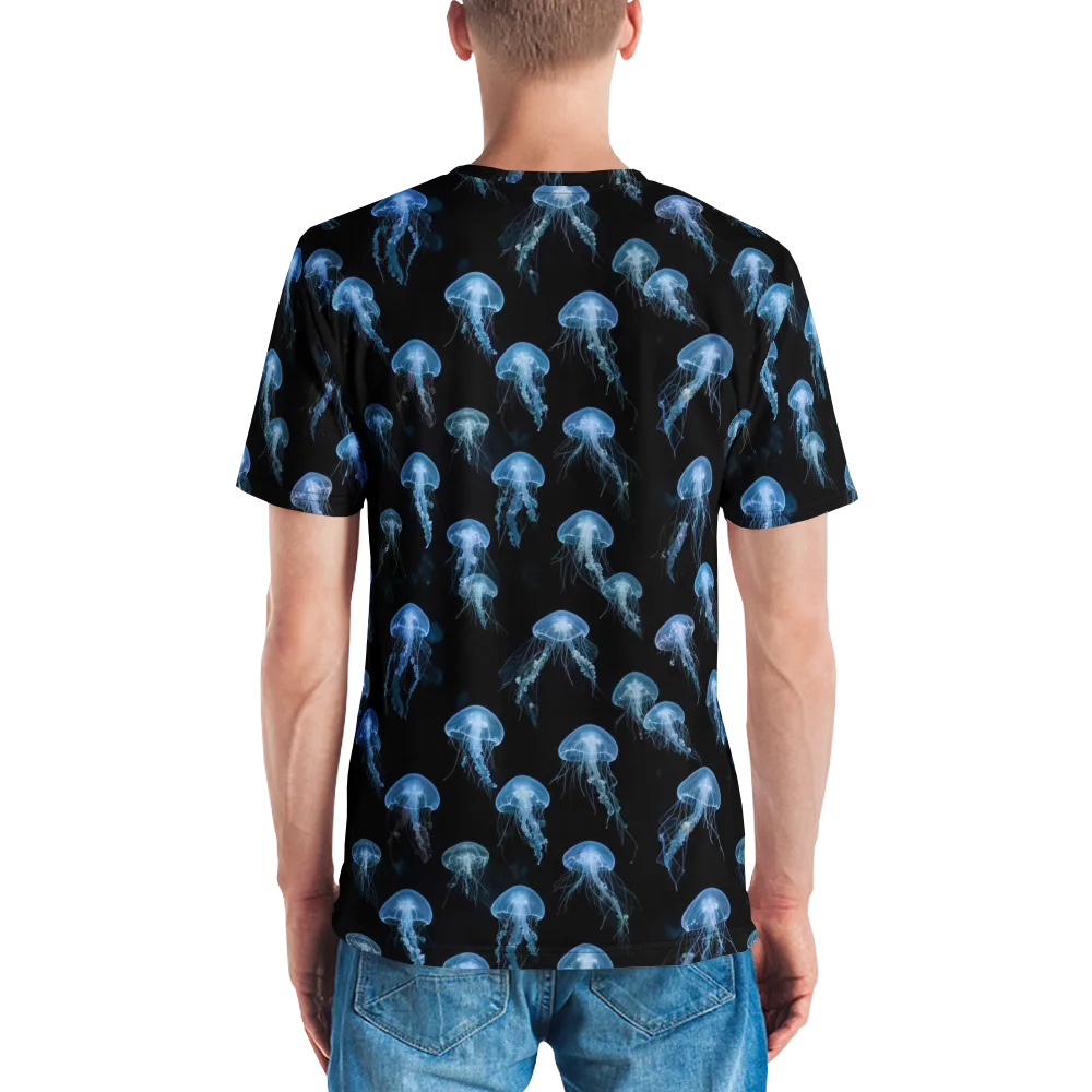 Midnight Drift on Men's Crew Neck T-Shirt — Back