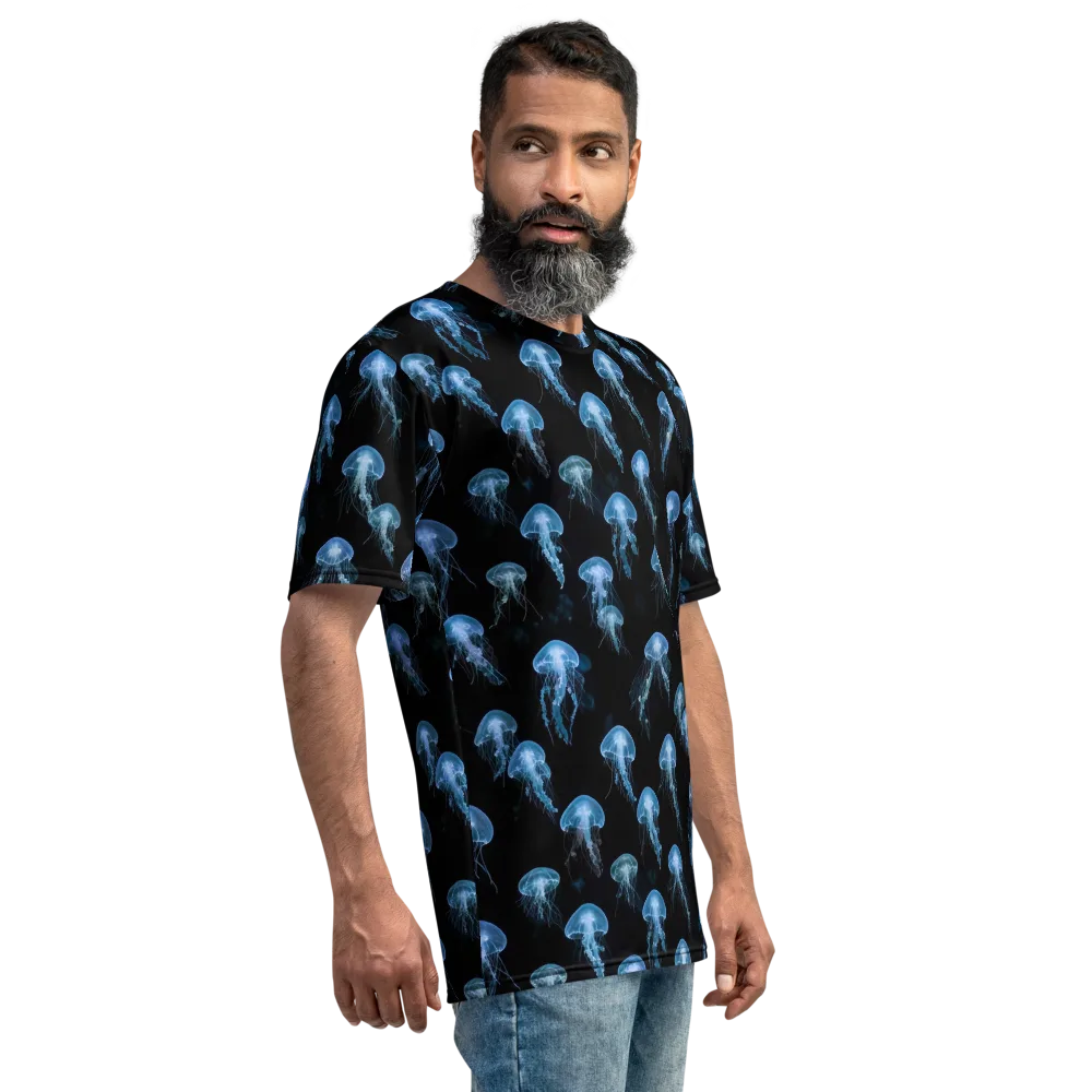 Midnight Drift on Men's Crew Neck T-Shirt — Right