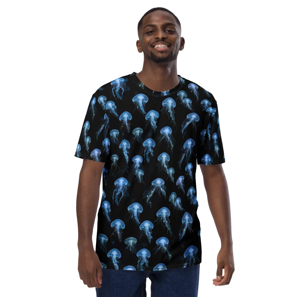 Midnight Drift on Men's Crew Neck T-Shirt — Front