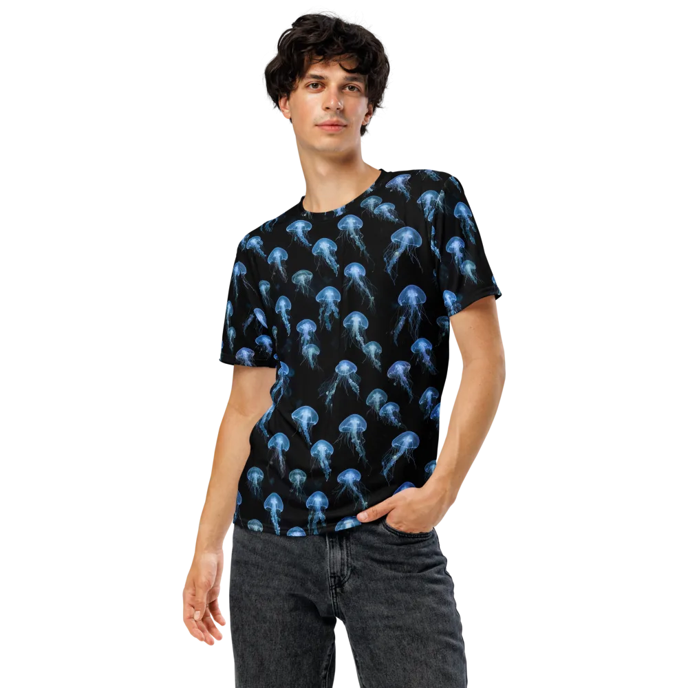 Midnight Drift on Men's Crew Neck T-Shirt — Front
