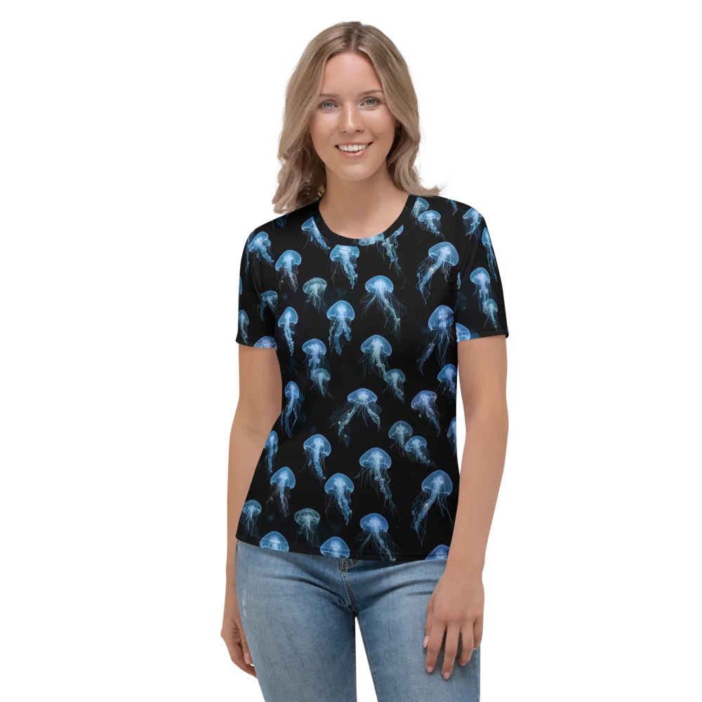 Midnight Drift on Women's Crew Neck T-Shirt — Front