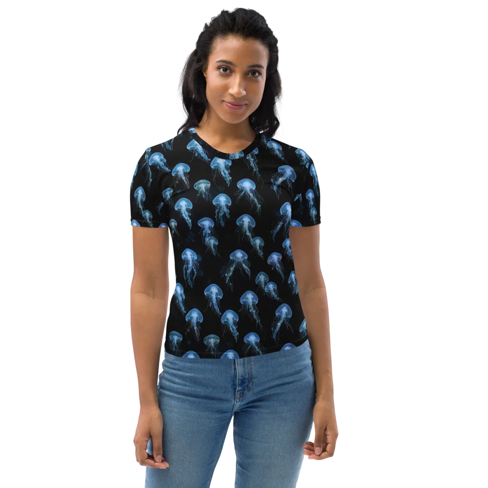 Midnight Drift on Women's Crew Neck T-Shirt — Front