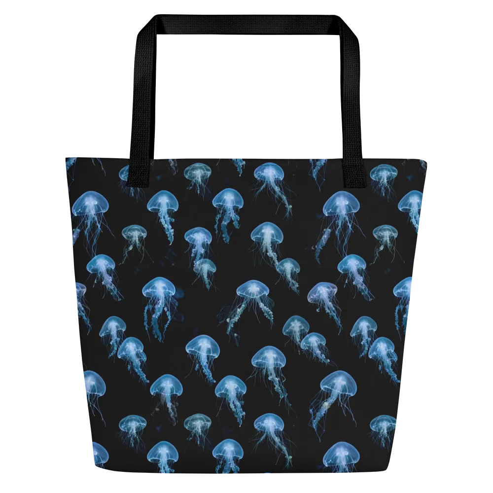 Midnight Drift on Large Tote Bag W/ Pocket — Front