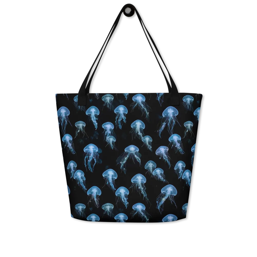 Midnight Drift on Large Tote Bag W/ Pocket — Front